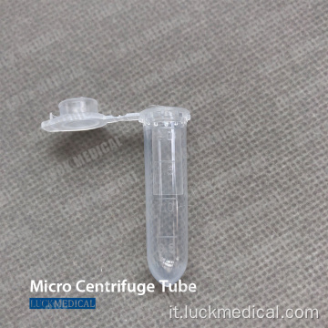 Tubo microcentrifuga in plastica usa e getta